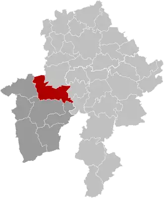 Расположение муниципалитета на карте провинции