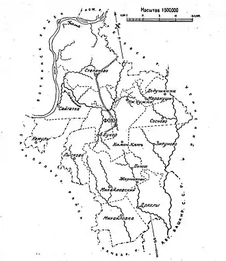 Карта Фокинского района в 1928 году