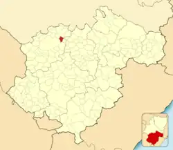 Расположение муниципалитета на карте провинции