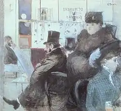 В кафе «Новые Афины». 1880. Холст, масло. Музей Орсе, Париж