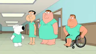 Промокартинка. Брайан, Питер, Гленн, Джо пытаются понять, что с ними произошло.