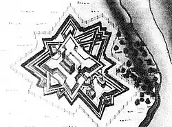 План крепости, возможно составленный Петром-3