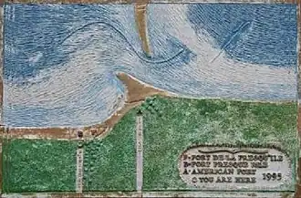 Памятная доска, указывающая местоположение форта Преск-Иль