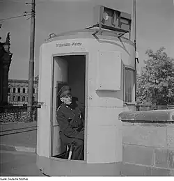 Будка трамвайного стрелочника в Германии.