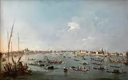 Регата на Большом канале у Джудекки. Между 1784 и 1789. Холст, масло. Старая пинакотека, Мюнхен