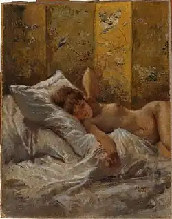 Обнажённая на кровати. Художественный музей Бари.