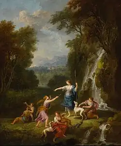 Диана и Каллисто с нимфами, отдыхающими после охоты. Холст, масло. Частное собрание