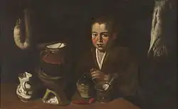 Кухонный мошенник. Ок. 1620. Холст, масло. Прадо, Мадрид