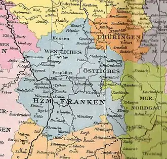 Франкония в IX веке