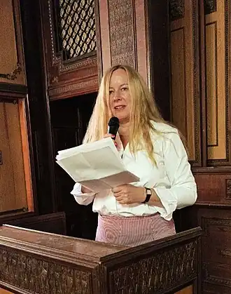 Франциска Цверг на Международном конгрессе переводчиков в Цахкадзоре, Армения. 01.10.2022.