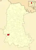 Расположение муниципалитета на карте провинции