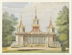 Проект Рыболовного павильона. Ок. 1825. Акварель