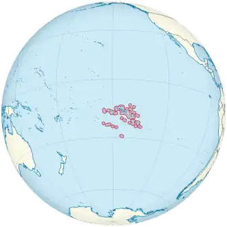 Французская Полинезия на карте мира