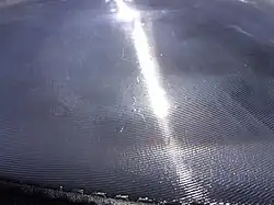 Макрофотография поверхности линзы Френеля