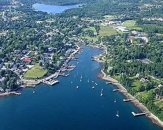 Панорамный вид на залив