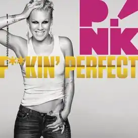 Обложка сингла Pink «Fuckin’ Perfect» (2010)