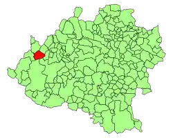 Расположение муниципалитета на карте провинции