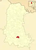 Расположение муниципалитета на карте провинции