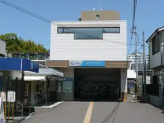 Вид на здание станции