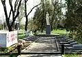 Памятник Родина-мать погибшим комсомольцам, выданным предателем фашистам.