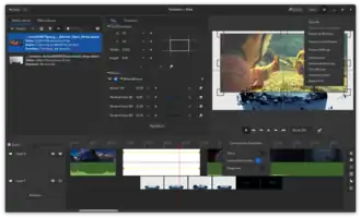 Скриншот программы Pitivi