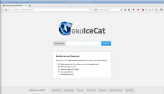 Скриншот программы IceCat