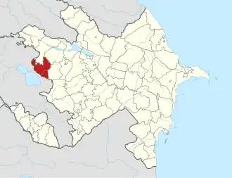 Кедабекский район на карте