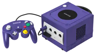 Purple GameCube and controller