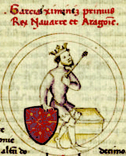 Гарсия II Хименес.  Миниатюра XV века.