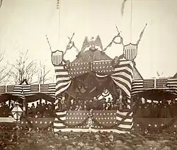 Гарфилд и Ратерфорд Хейс на инаугурационном параде