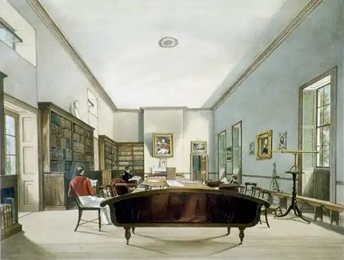 Библиотека в 1846 году (картина Томаса Колмана Дибдина[англ.]