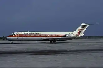 DC-9-32 авиакомпании Garuda Indonesia, идентичный разбившемуся
