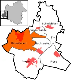 Гатерслебен на карте городского округа