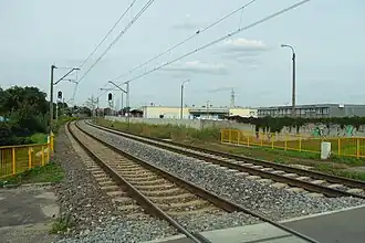 Гданьск. Пересечение линии №227 с улицей Рея.