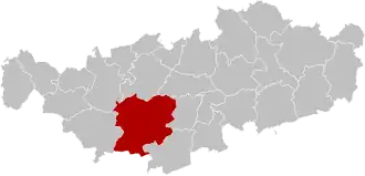 Расположение муниципалитета на карте провинции