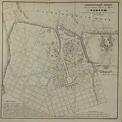 Генеральный план Одессы, утверждённый в 1803 году