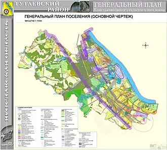 Константиновское сельское поселение на карте