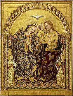 Коронование Девы Марии. Ок. 1420. Дерево, темпера, золочение. Центр Гетти, Лос-Анджелес, США