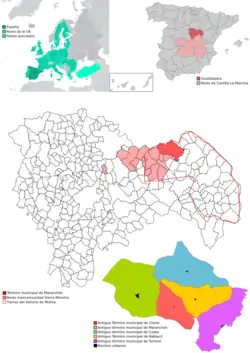 Расположение муниципалитета на карте провинции