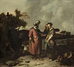 Вооз и Руфь. 1655. Холст, масло. Музей Бойманса—ван Бёнингена, Роттердам