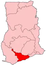 Территория архиепархии Кейп-Коста