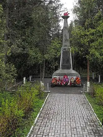 Мемориал на месте убийства нацистами узников Борисовского гетто