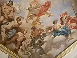 Фреска плафона «Зала Олимпа». Палаццо Роффиа, Флоренция