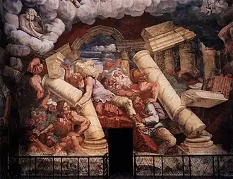 Падение гигантов. Зал гигантов. Палаццо дель Те