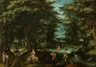 Пейзаж с изображением мифа о Латоне и ликийских крестьянах