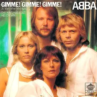Обложка сингла ABBA «Gimme! Gimme! Gimme! (A Man Аfter Midnight)» (1979)