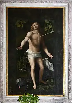 Святой Себастьян. 1523. Холст, масло. Церковь Санто-Стефано, Казале-Монферрато