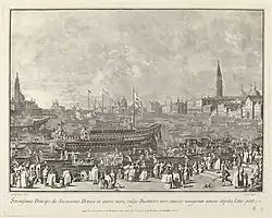 Дож в Бучинторо отправляется в Порто ди Лидо в день Вознесения