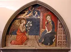 Благовещение. Ок. 1429. Фреска. Палаццо Веккьо, Флоренция