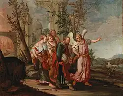 Лот с дочерьми. 1670-е гг. Холст, масло. Частное собрание